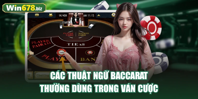 Các thuật ngữ baccarat thường dùng trong ván cược
