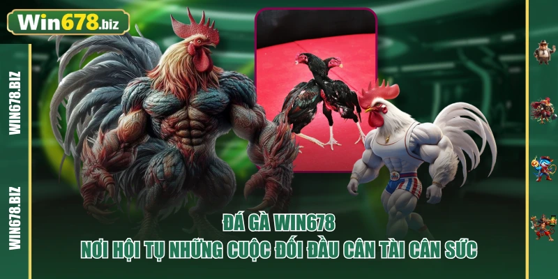 Đá Gà WIN678 - Nơi Hội Tụ Những Cuộc Đối Đầu Cân Tài Cân Sức