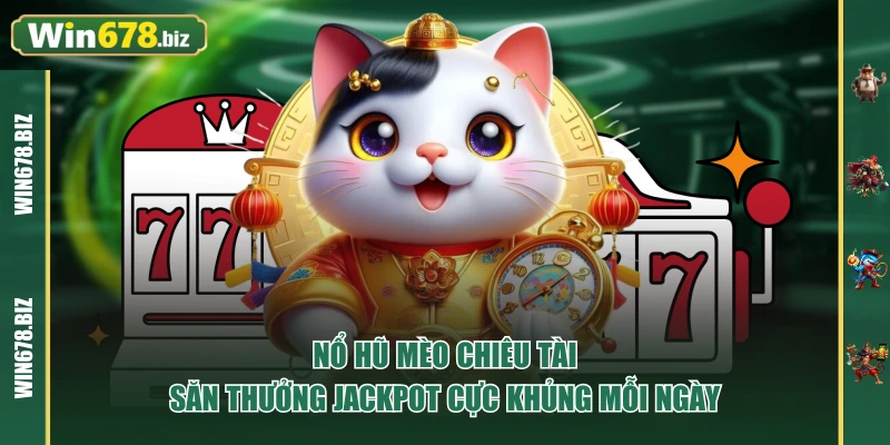 Nổ Hũ Mèo Chiêu Tài Săn Thưởng Jackpot Cực Khủng Mỗi Ngày