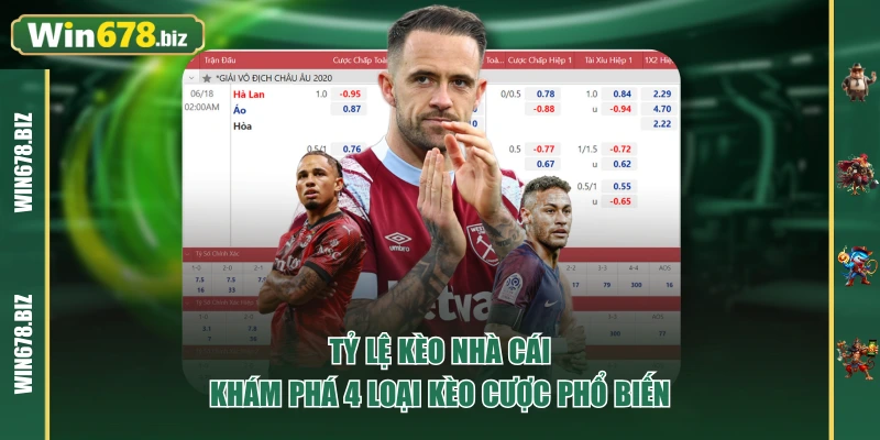 Tỷ Lệ Kèo Nhà Cái - Khám Phá 4 Loại Kèo Cược Phổ Biến